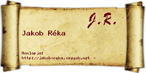 Jakob Réka névjegykártya